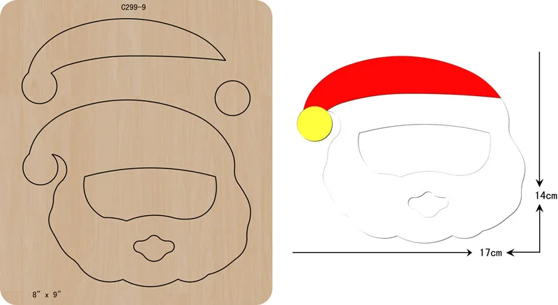 

New mask, Wooden die Scrapbooking C-299-9 Cutting Dies