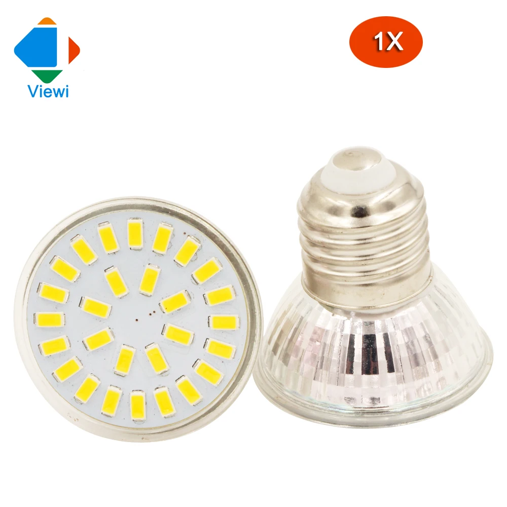 Viewi 1x ampolletas LED 220 В e27 прожектор SMD 5733 Epistar 28 светодиодов высокого качества