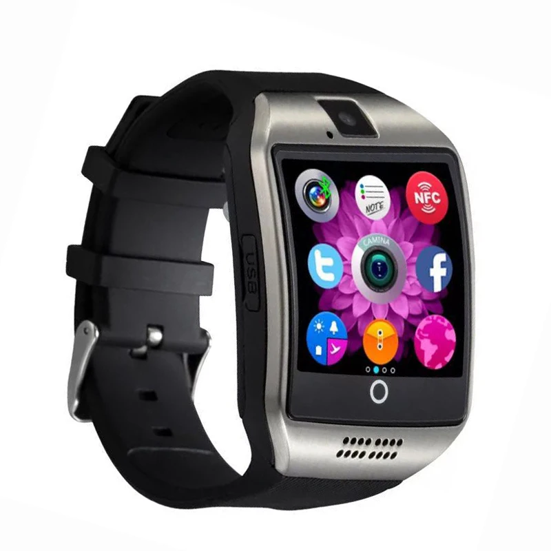 Bluetooth Q18 Smart Watch With Touch Screen Waterproof + SIM Camera For