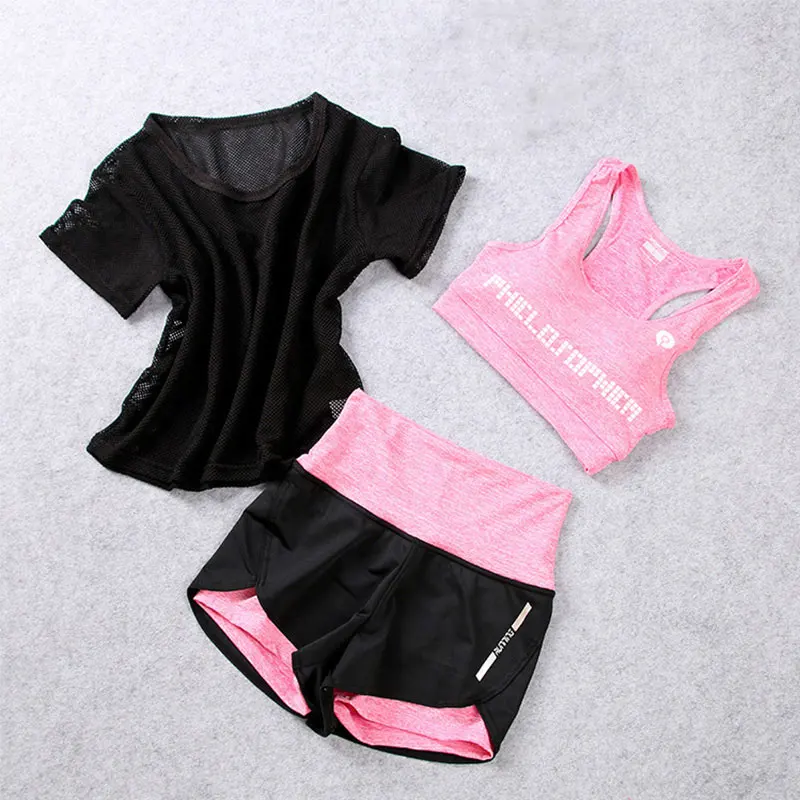 Комплект из 3 предметов, Женский костюм для йоги, комплекты для фитнеса, спортивная одежда для женщин, спортивная одежда для тренировок, спортивный костюм для бега, ZF155