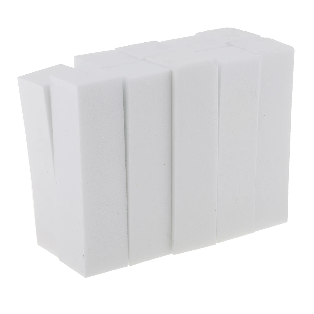 10x Nail Art Manicure Pedicure Buffer Buffing File Tools Fit Filling Nail Extensions Acrylic Gel Tips - Size 9.5x2.5x2.5cm