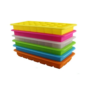

Quality 21 Cavities With Cover Lid Rectangular shape silicone Ice Cube Tray Mold Bar Wine Beer Making Baking Tool