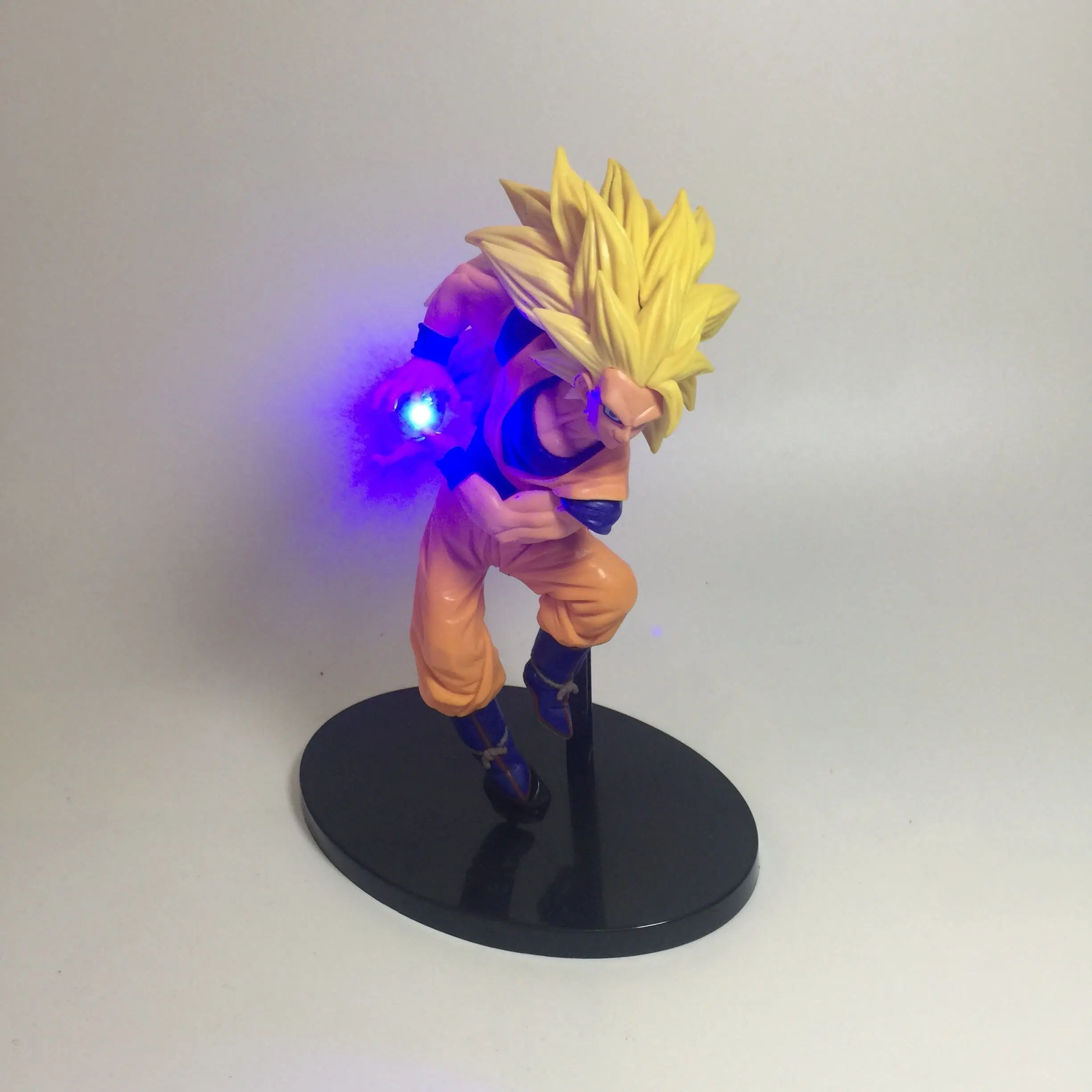 Dragon Ball Z toy Son Goku DIY Display Led Light Goku Kamehameha 150mm Anime Dragon Ball Super Saiyan Action Figure toys gift