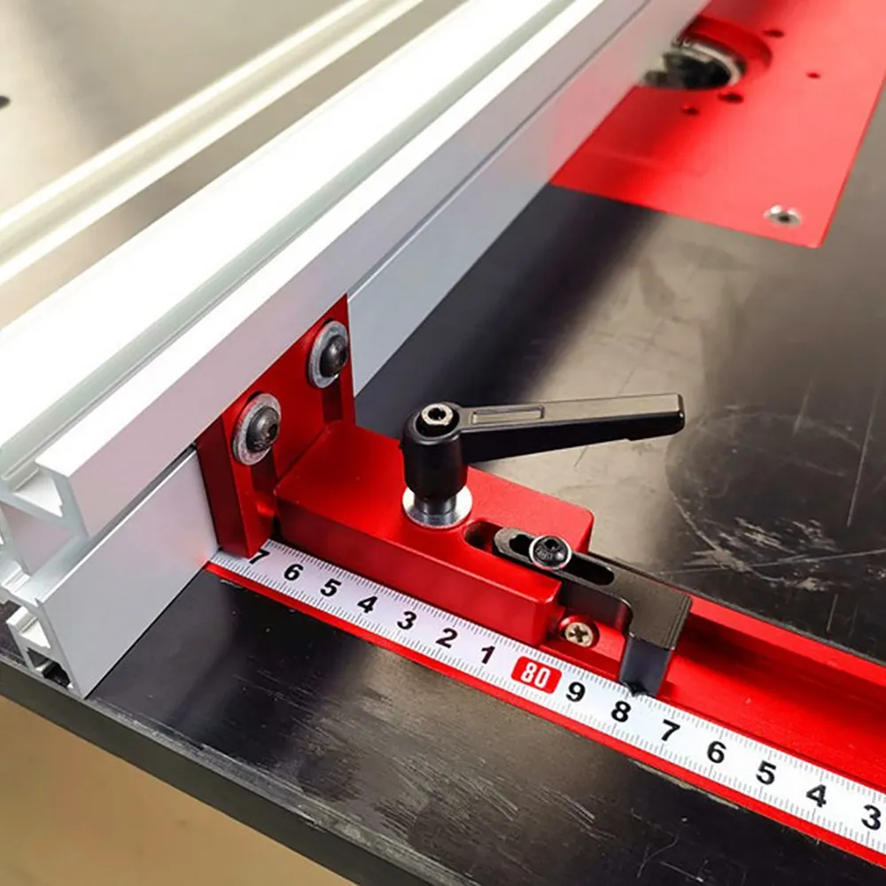 Т-образные раздвижные кронштейны для Т-образного слота алюминиевый профиль 75 мм высота дерево Рабочая направляющая для резки Stop