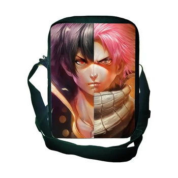 

FAIRY TAIL Natsu Zeref Split Crossbody Handbags One Piece Luffy Students Mini Purse BLEACH Ichigo Daily Beautiful Shoulder Bag