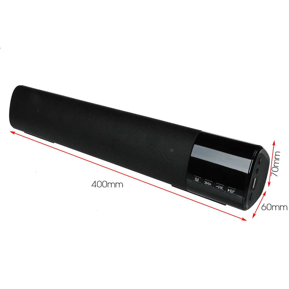 Беспроводная ТВ звуковая панель ПК 20 Вт портативная Bluetooth Колонка USB AUX MP3 музыкальный плеер Boom Box 3D стерео Саундбар система