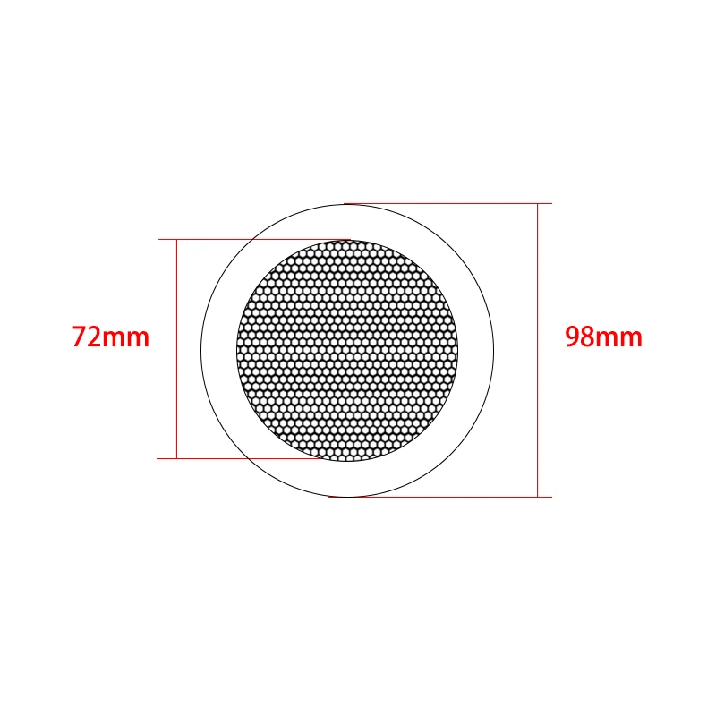 Высококачественный сетчатый корпус декоративные круглые рамки для динамиков Защитная крышка сабвуфер