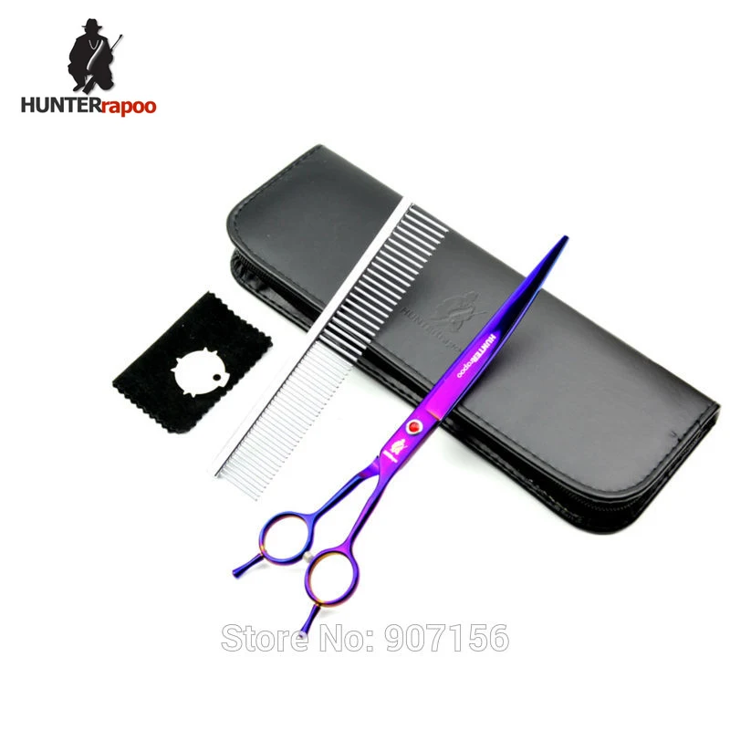 

10% OFF 8.0" HUNTERrapoo Japanese Steel Pet Grooming Beauty Scissors Set HT9163 Straight and Recurved Cutting Shears for cat
