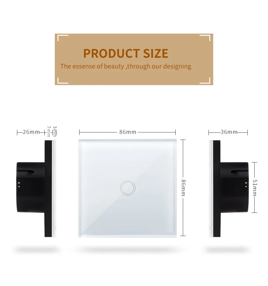 MAIFOM-EU-Standard-Smart-Touch-Switch-RF433-Remote-Control-Wall-Switch-1-Gang-1-Way-Wireless-Light-Switch-for-Home-and-Hotel_10