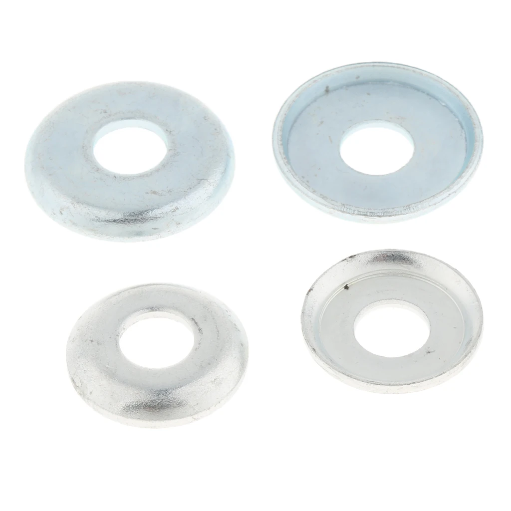 MagiDeal 2 Pair Aluminum Skateboard Truck Cup Replacement Kit Upper/Lower Bushing Washers Skateboard Pivot Cups 