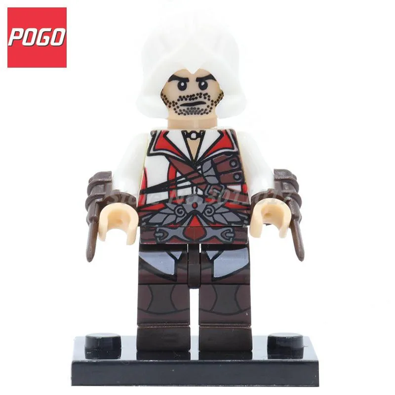 POGO Firenze Custom Creed Hunter Super Hero Mini Dolls Action Building Block Set Single Sale Baby Brick Toys With Lepin baby-building-blocks