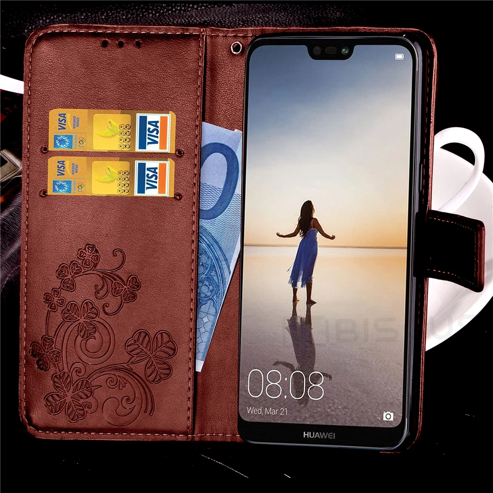 For Huawei P20 Lite P20Lite Nova 3E Cover ANE-AL00 ANE-LX1 ANE-L21 Case Retro PU Leather Flip Capa Wallet Silicone Coque Funda