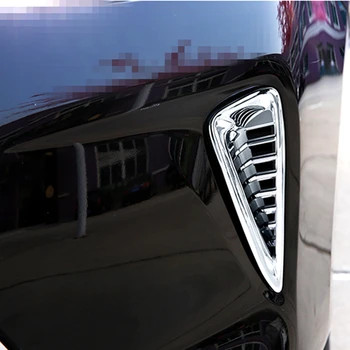 

For Toyota Camry 2015 2016 ABS Chrome Front Bumper Air Vent Intake Cover Protector Trim Frame Strips Car Accessories 2Pcs