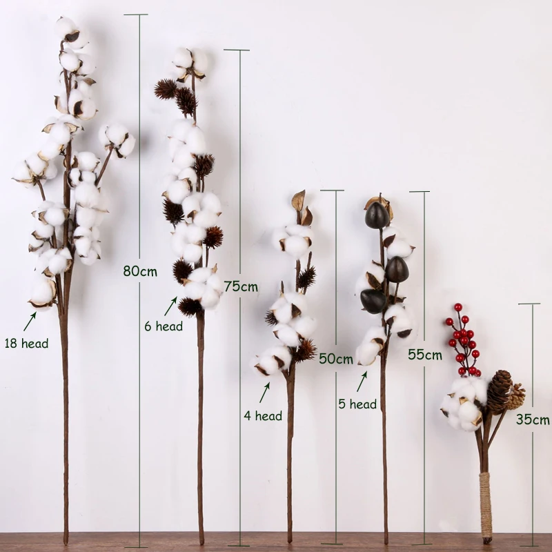 JAROWN Artificial Flower Cotton Home Indoor Decoration Flower Arrangement Wedding Photography Props Floral Retro Eternal Flowers (22)