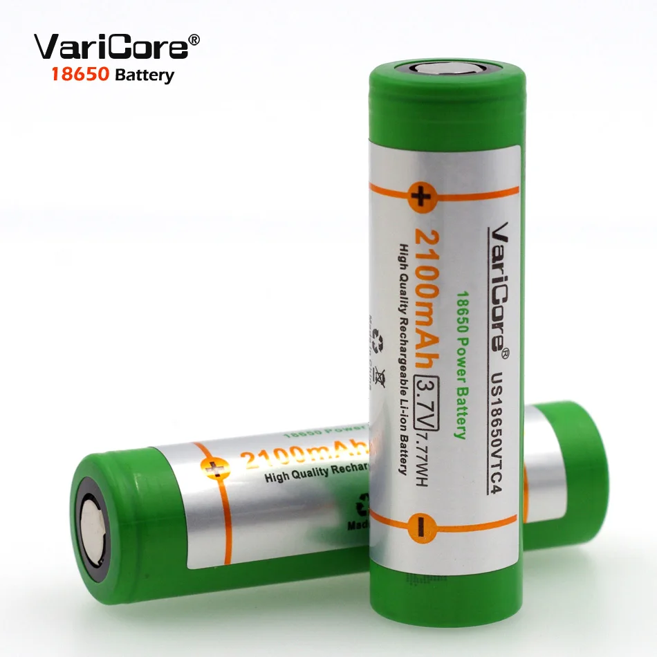 VariCore 2PCS Original US18650 for VTC4 2100mAh 18650 3.6V lithium ...