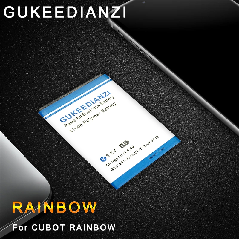 

GUKEEDIANZI New CUBOT RAINBOW Battery 2200mAh Replacement backup battery For CUBOT RAINBOW Cell Phone Batteries + Power Bank