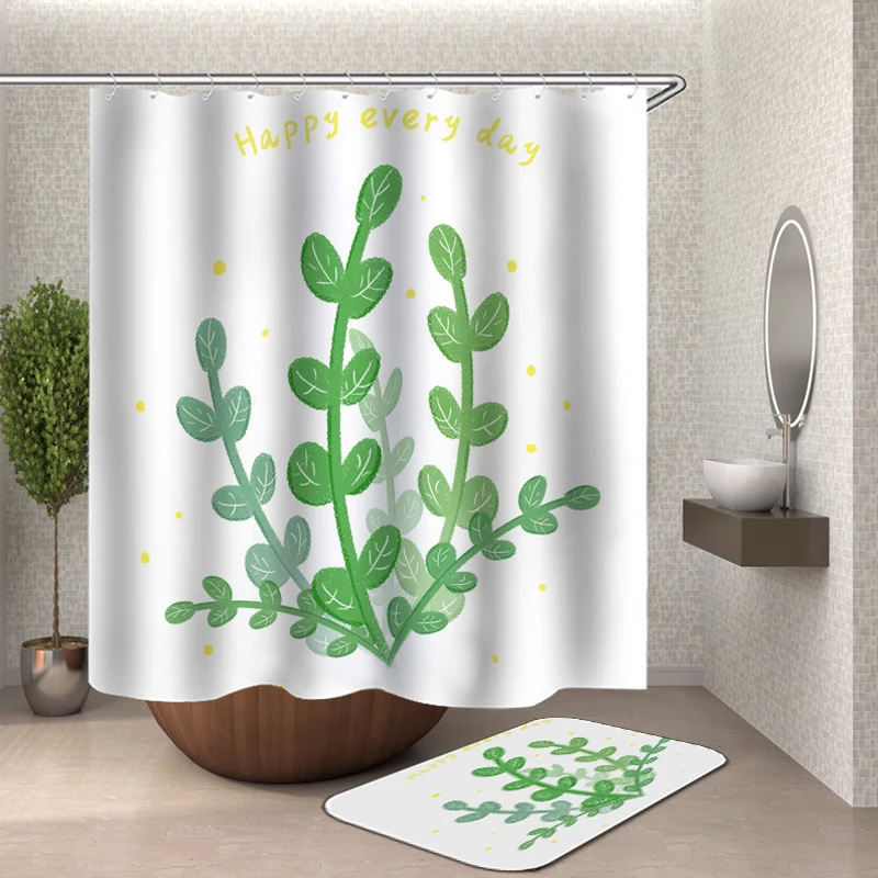 

Plant Tree 3d Print Shower Curtains Waterproof Floral Curtains For Bathroom Fabric Curtains Customized Bathroom Curtain Shower
