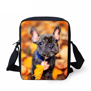 

Brand Design Women Mini Crossbody Bags Cute 3D Animal French Bulldog Print Messenger Bags Girls Travel Shoulder Bags Sumka