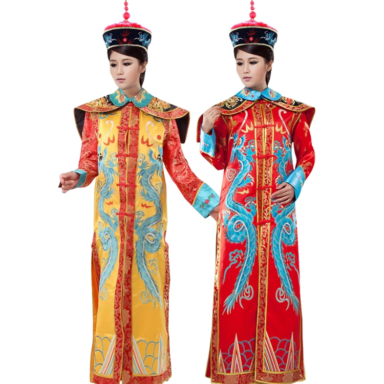 古代中国の衣装中国衣装清王朝宮殿皇帝の側室皇太后服刺繍入り女性セット Costumes Chinese Chinese Costumeancient Chinese Costume Aliexpress