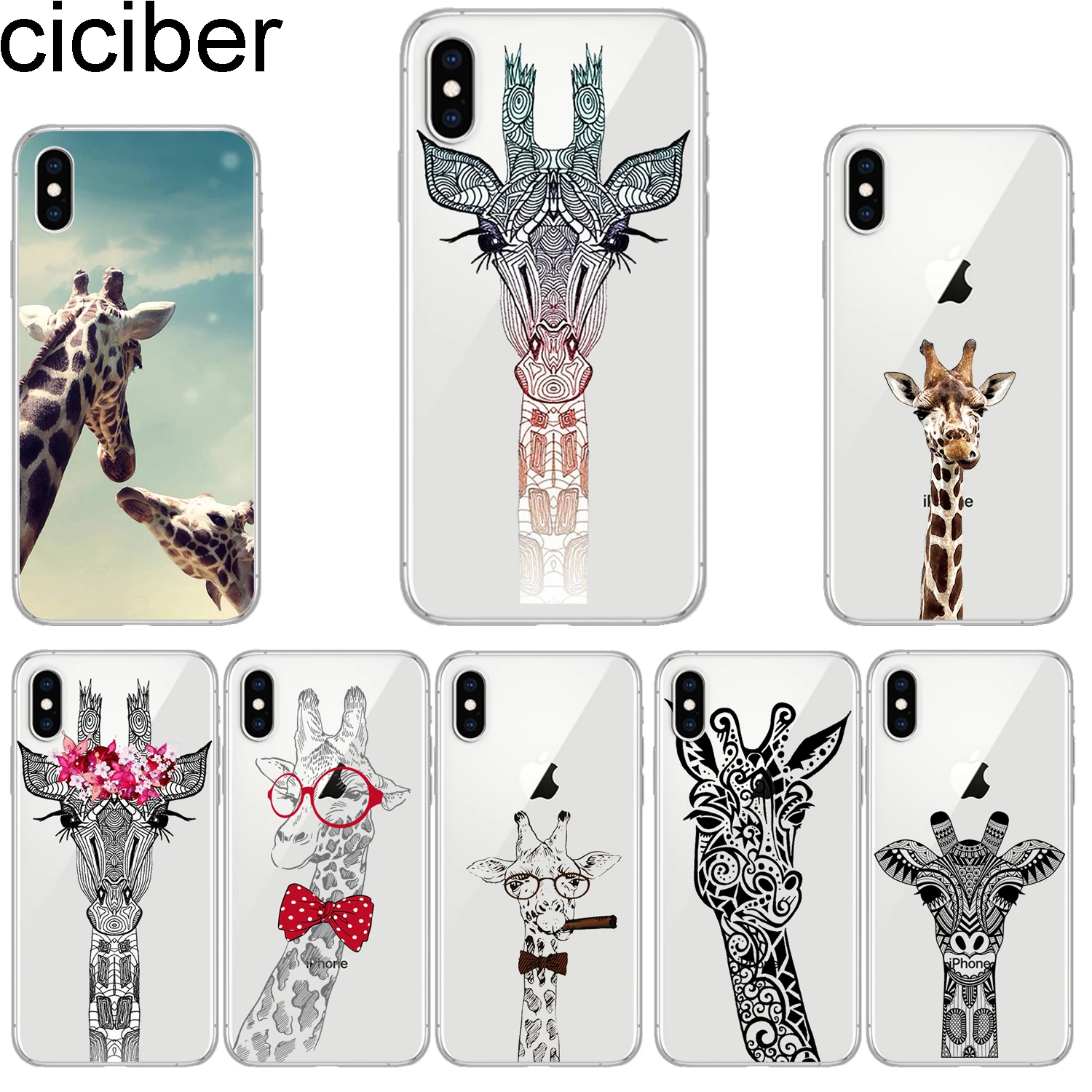 Ciciber чехлы для телефонов IPhone 7 8 6 6s Plus SE 5S X Xs XR XS Max Мягкий чехол из ТПУ 11 Pro 2019 с