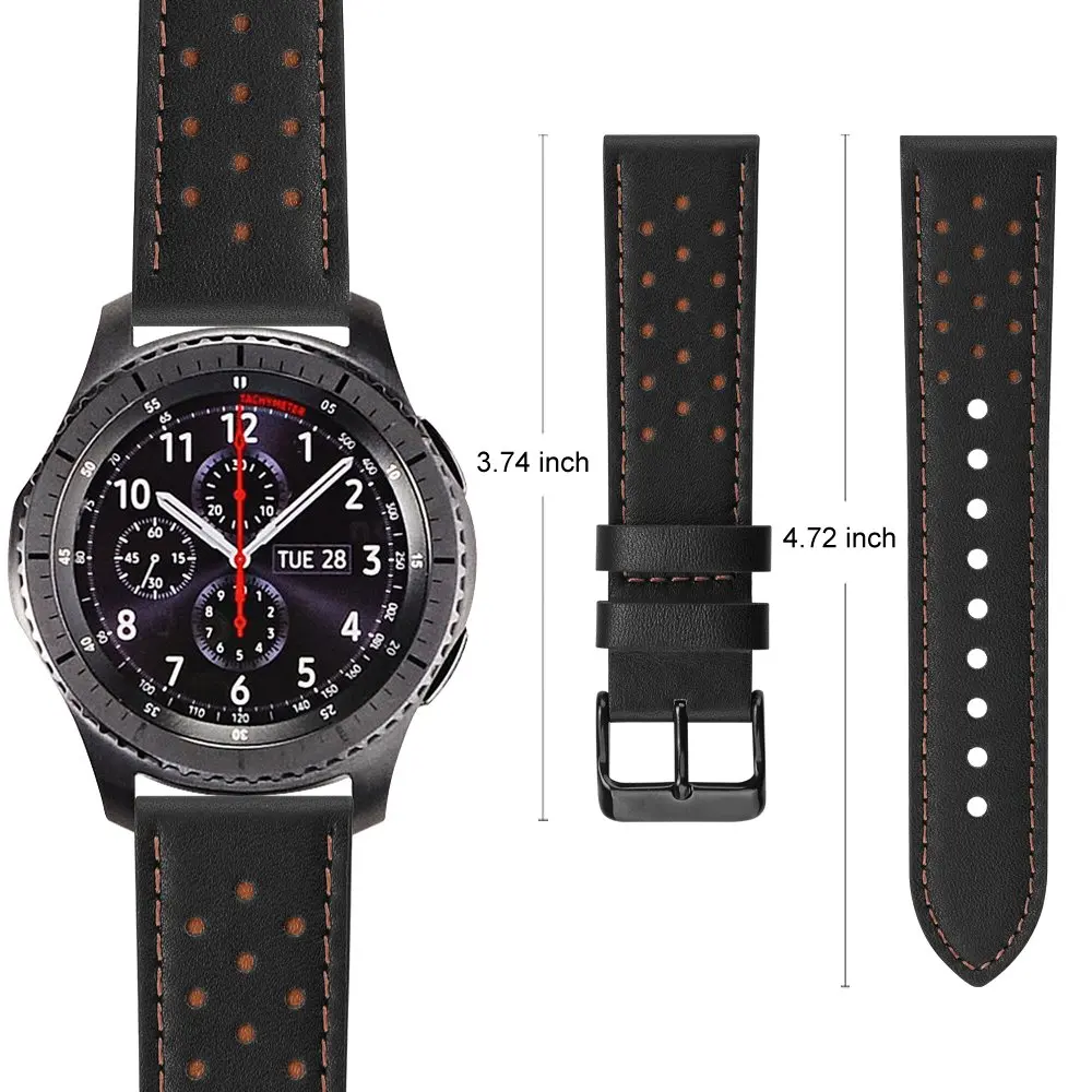 Модный кожаный ремешок для часов Ticwatch Pro S2 E2 Сменные аксессуары наручный ремешок 22 мм кожаный браслет ремень