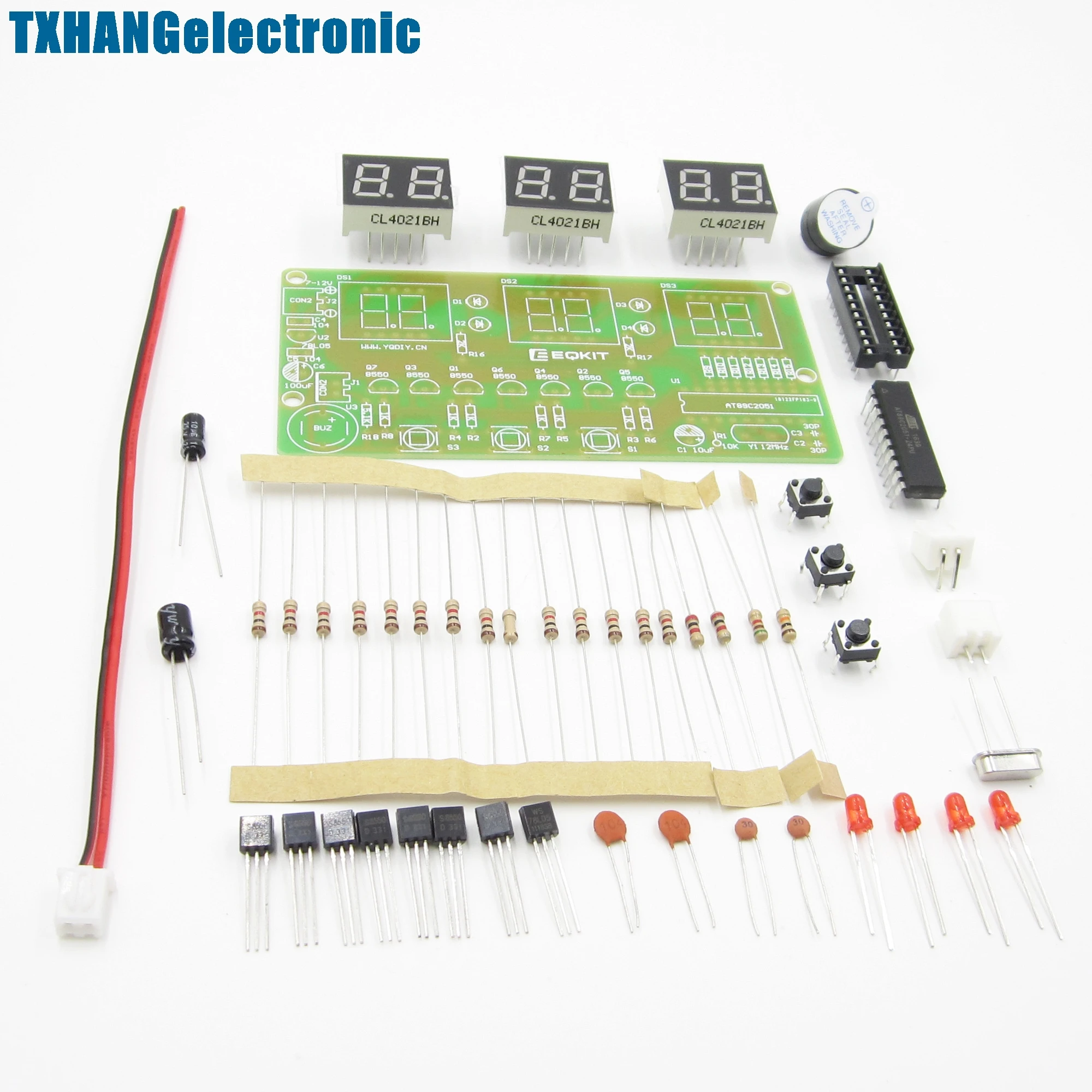 C51 6 Bits Digital Electronic Clock Electronic Production Suite DIY