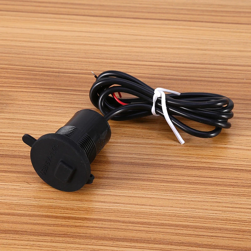 8,8*4,2*4,3 см 1.5A Черный ABS+ медный провод мотоцикл USB Мобильный телефон gps мощность зарядное устройство адаптер переключатель водонепрони