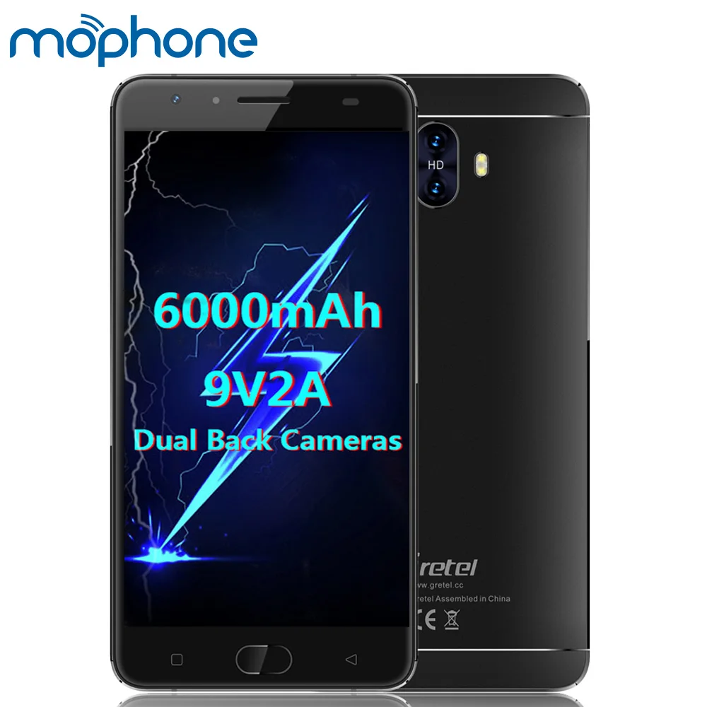 bilder für Gretel GT6000 Smartphone 4G MTK6737 Quad Core 5,5 "1280*720 Android 7.0 2 GB RAM 16 GB ROM 13MP Hinten Dual-kameras 6000 mAh Handy bilder für Gretel GT6000 Smartphone 4G MTK6737 Quad Core 5,5 "1280*720 Android 7.0 2 GB RAM 16 GB ROM 13MP Hinten Dual-kameras 6000 mAh Handy