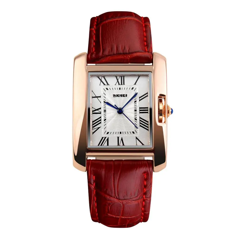 

SANWOOD Women Fashion Casual Genuine Leather Band Roman Numerals Quartz Wrist Watches