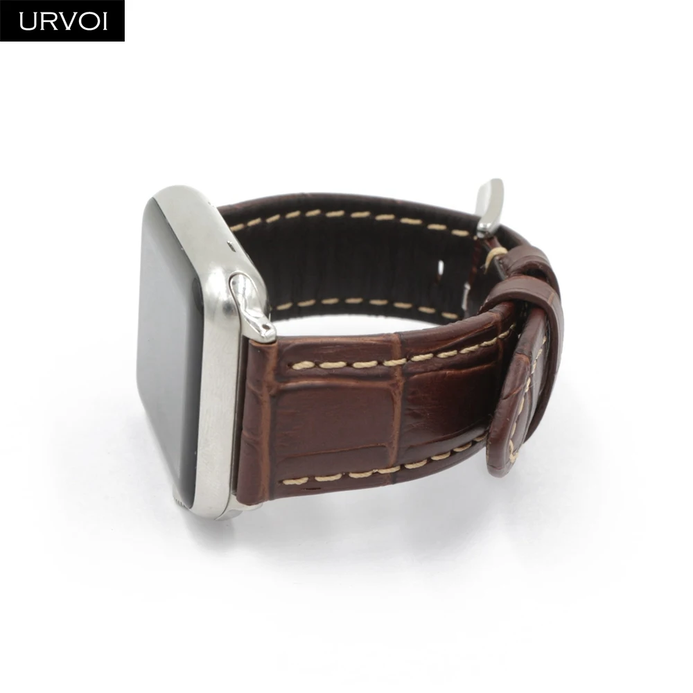 URVOI ремешок для apple watch series 5/4/3/2/1 Мягкий ремень из коровьей кожи наручных часов iwatch