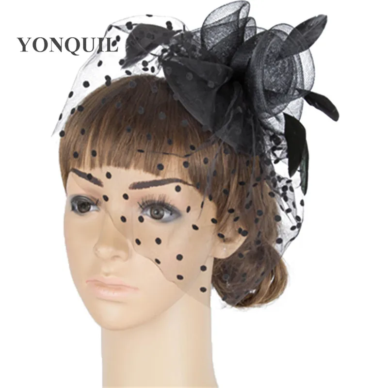 

Charming multiple colors crinoline fascinators headwear party headpieces millinery hair accessories suit for all seasons MYQ051