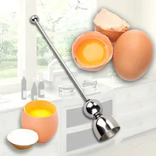 Новая нержавеющая сталь сырой яичной скорлупы Топпер открывалка для яиц кухонные принадлежности гаджеты Batir los huevos Herramientas Горячая
