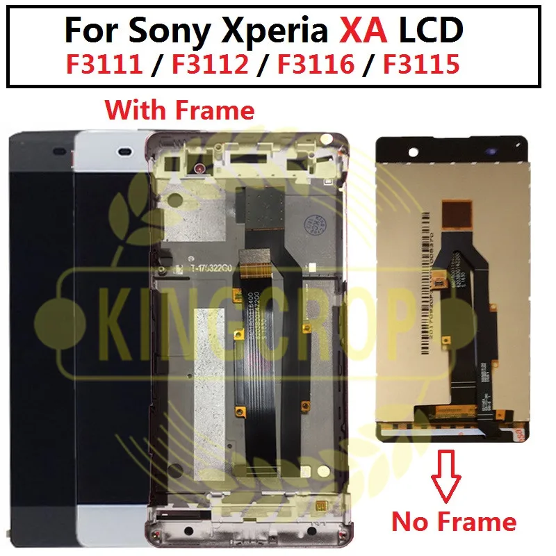 

For 5.0" Sony Xperia XA LCD Display Touch Screen Digitizer Assembly F3111 F3113 F3115 Pantalla Replacement For SONY XA LCD