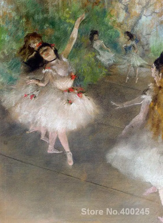 Canvas art gallery oil paintings Dancers by Edgar Degas reproduction High quality | Дом и сад