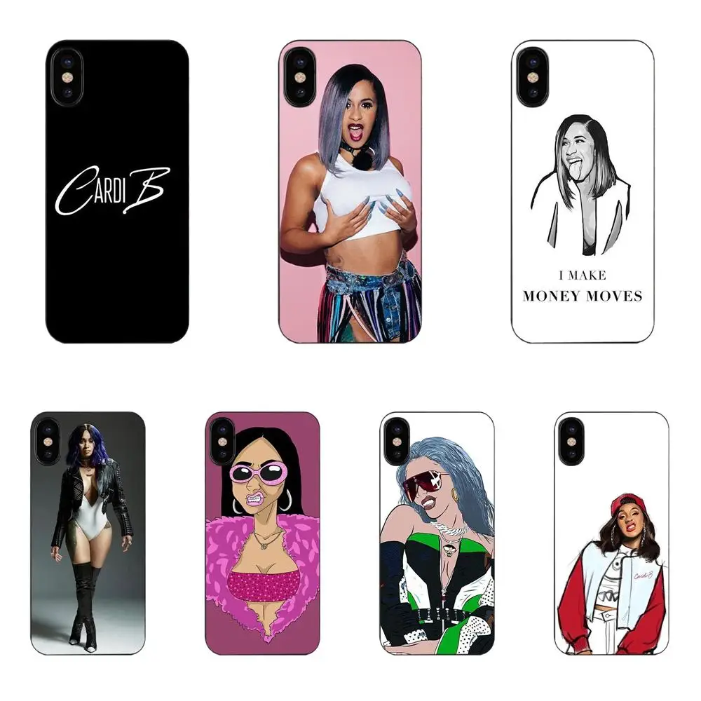 

Oedmeb Cardi B Rapper Sexy For Apple iPhone 4 4S 5 5C 5S SE 6 6S 7 8 Plus X XS Max XR Wholesale And Retail Cellphone Cases