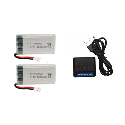 6 шт./компл. 3,7 v 1200mAh с Зарядное устройство блоки для SYMA X5 X5C X5SC X5SH X5SW Дрон Quodcopter запасной литий-полимерный Бэтти Запчасти 3,7 v - Цвет: 2pcs 5in1