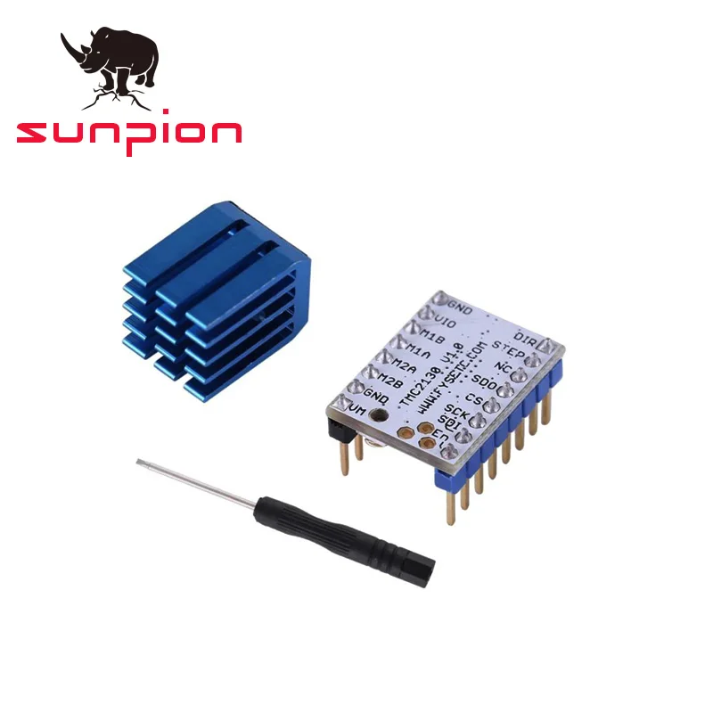 

New 5pcs TMC2130 v1.0 Stepping Motor Mute Driver Stepstick Power Tube Built-in Driver Current 1.4A Peak Current 2.5A