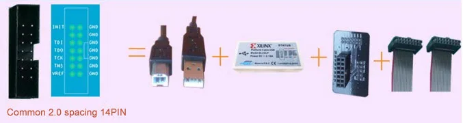 2 шт./лот Xilinx платформенный кабель DLC10 USB кабель для загрузки Jtag программист для FPGA/CPLD поддержка XP/WIN7/WIN8/Linux за пределами DLC9LP