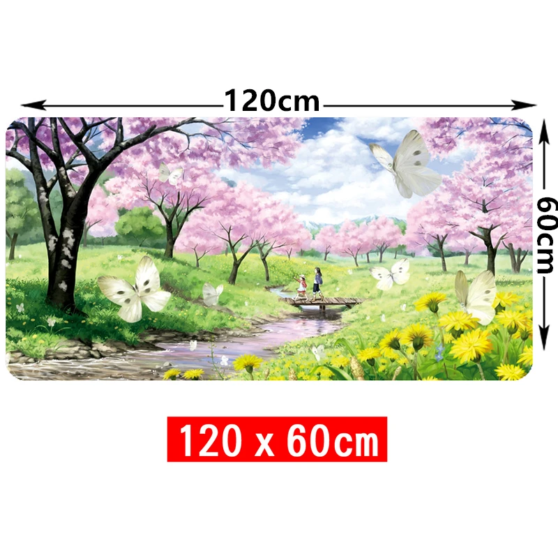 Большой коврик для мыши Blue Starry 120x60x0 2 см игровой с фиксирующим краем из