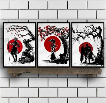 

Japanese Style Art Guardian Spirit Zanarkand Fighter Keeping a promise Seed Guardian Swordsman Poster