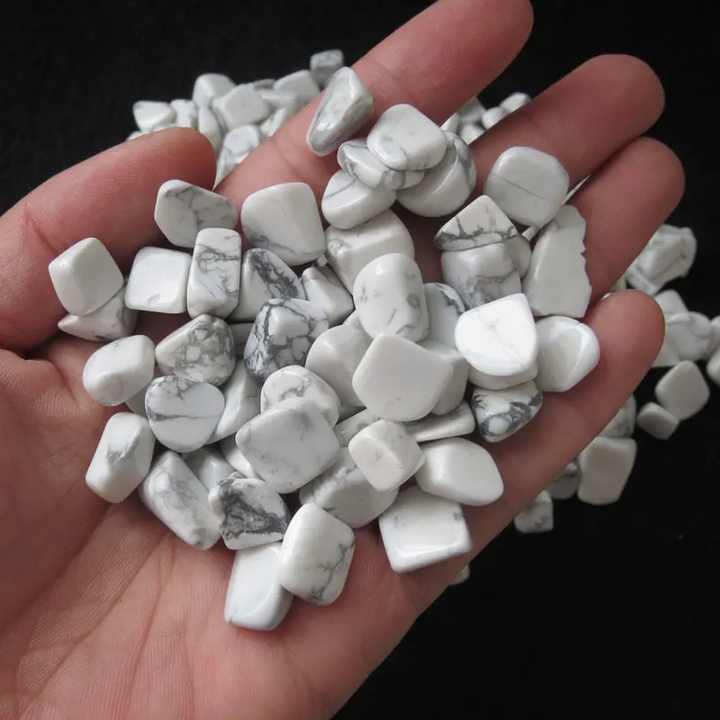 Wholesael 50g Natural Stones White Turquoise Tumbled Stone Healing Feng shui Reiki Specimens | Дом и сад