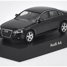 1: 64 литая под давлением модель для Audi A4 Черный Седан сплав игрушечный автомобиль миниатюрные подарки S4