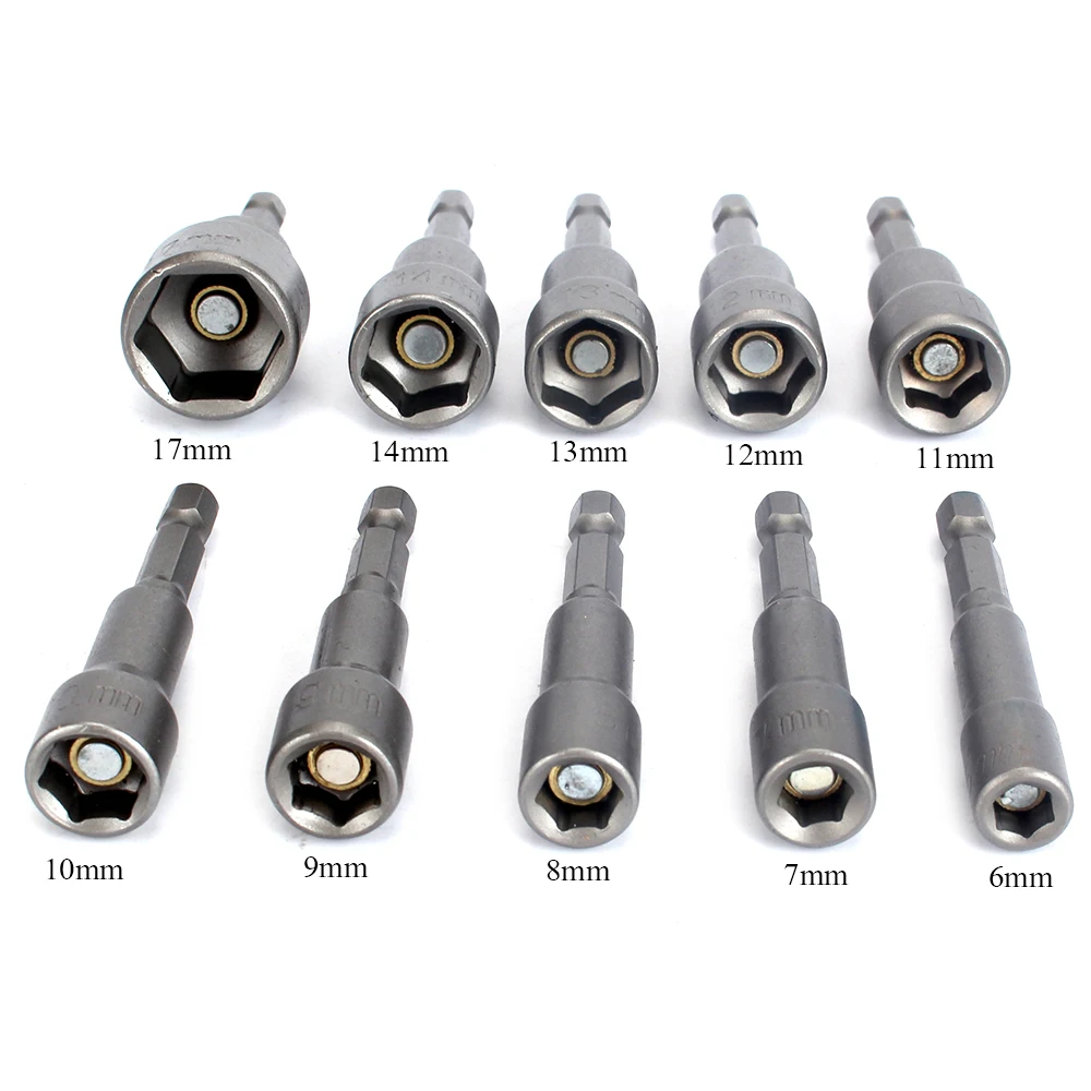 

5pcs Strong magnetic wind, batch head sleeve, outer six angle drill, screwdriver head, L pneumatic tool sleeve, sleeve head