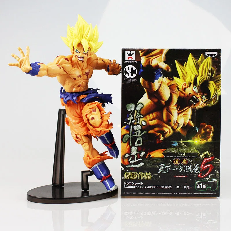 23 см Banpresto скульптуры Big Dragon Ball супер с надписью: "Dragonball Z Супер Saiyan Son Goku/Bardock игрушечные фигурки из ПВХ кукла