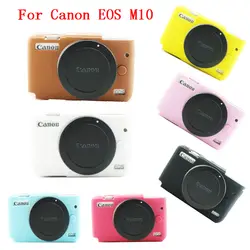 Приятный мягкий Камера мешок силиконовый чехол для Canon EOS M10 EOSM10 EOSM 10 Камера резиновый протектор тела чехол кожи