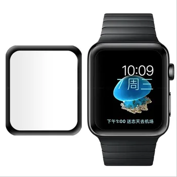

3D Curved Full Coverage Tempered Glass Protector Protective Film For iwatch Apple Watch Series 3/2/1 38mm 42mm Full Screen Cover