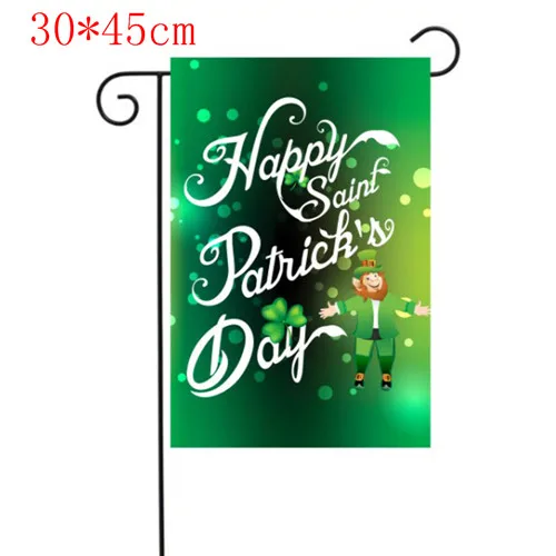 9 стиль ярд баннер 30*45 см День Святого Патрика Радуга сад флаг шамрок для сада и дома DIY фестиваль зеленый весенний декор - Цвет: Q6553