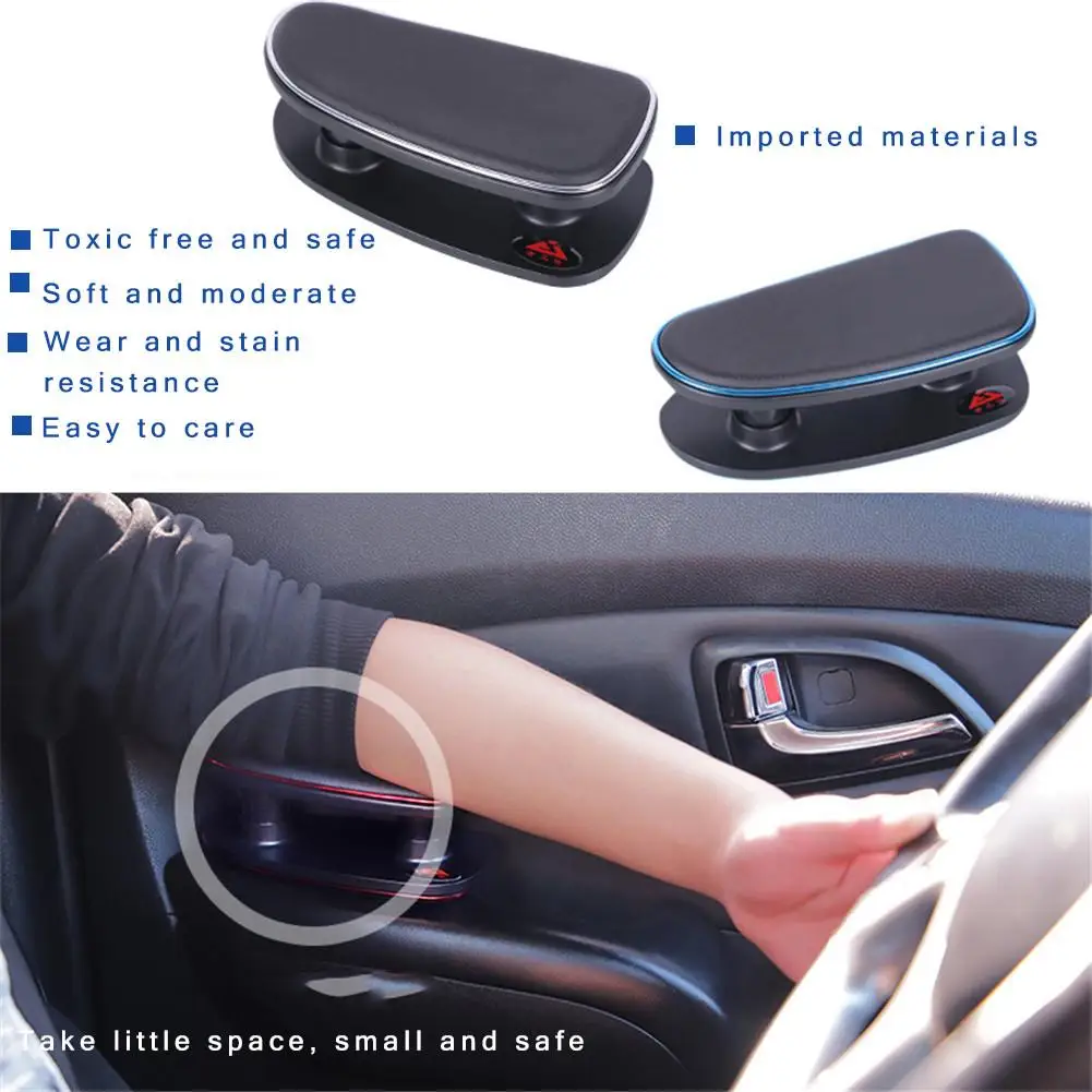 Car Armrest Handrail Support Universal Pad Central Armrest Box Elbow Support Car Interior ABS Mat