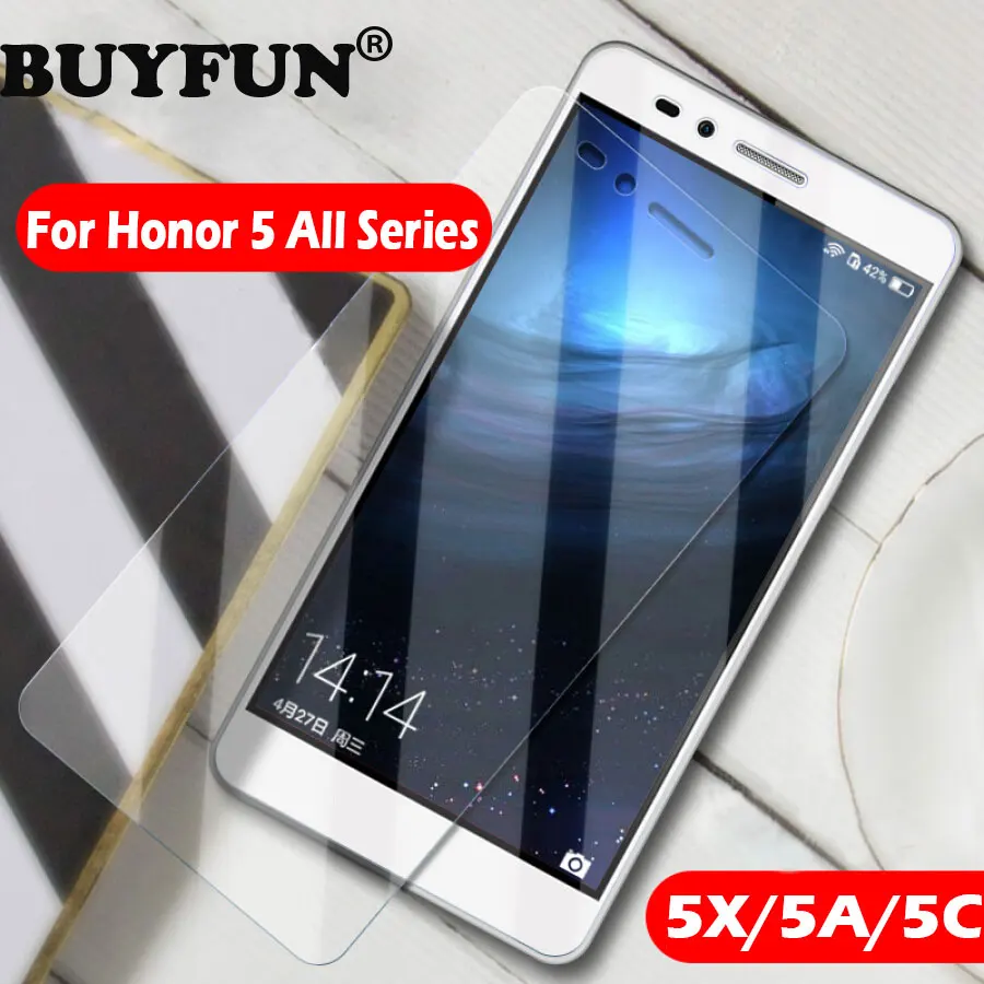 Закаленное стекло для Huawei Honor 5X Защита экрана X 5 x 5x Honor5x мягкая прозрачная