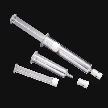 

1PC 3ml/5ml/10ml Water Light Photon Titanium Injection Syringe Needle-free Injection Molding Refillable Bottles